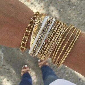 💜 Stella & Dot Cage Cuff GOLD Brand New!